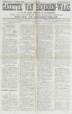 Gazette van Beveren-Waas 28/10/1906