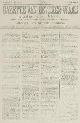 Gazette van Beveren-Waas 07/05/1893