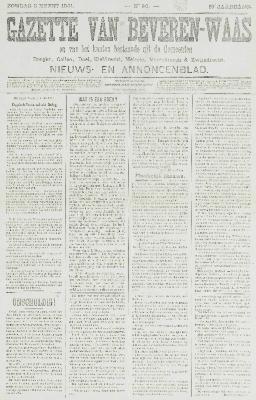 Gazette van Beveren-Waas 03/03/1901