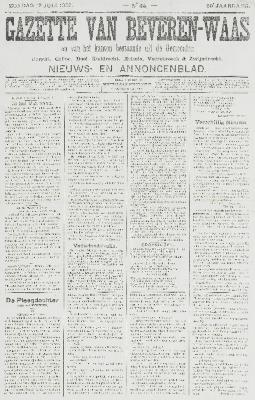 Gazette van Beveren-Waas 12/07/1903