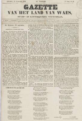 Gazette van het Land van Waes 27/09/1846