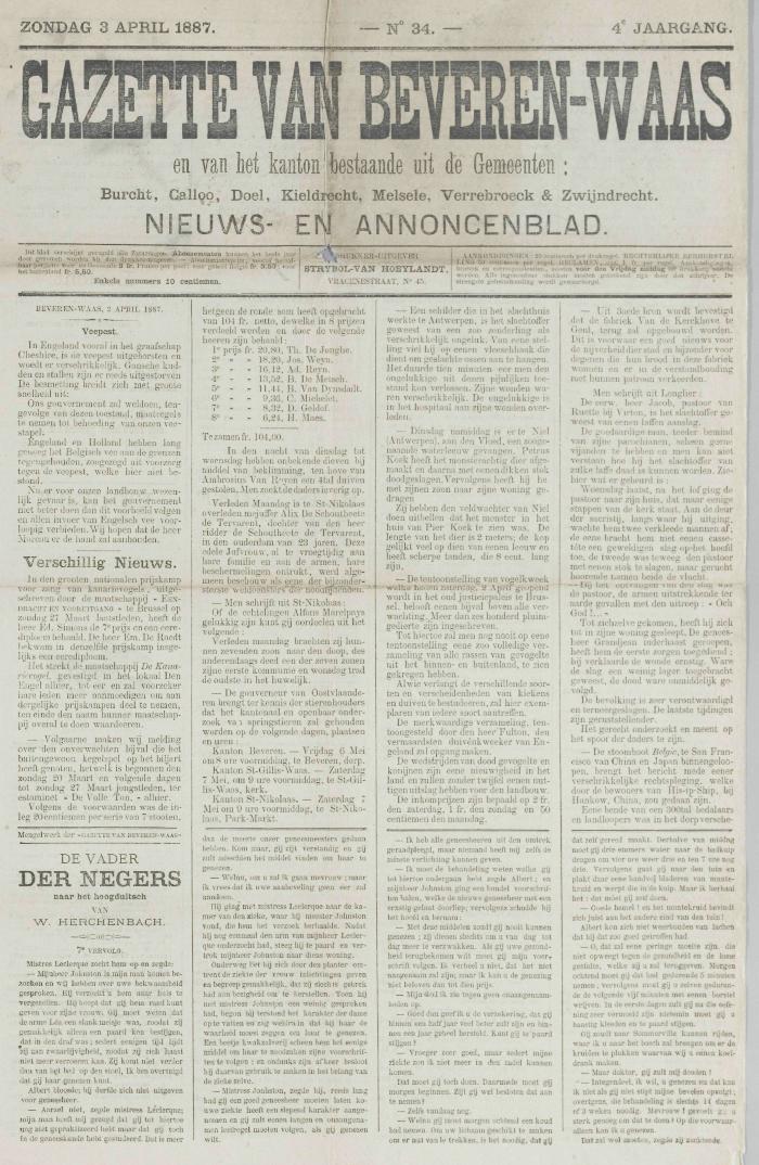Gazette van Beveren-Waas 03/04/1887