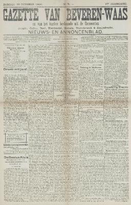 Gazette van Beveren-Waas 10/10/1909