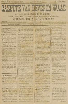 Gazette van Beveren-Waas 20/12/1896