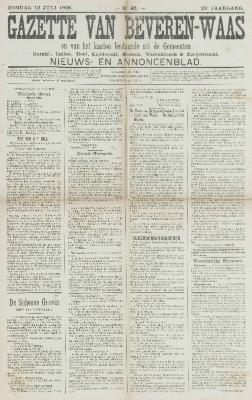 Gazette van Beveren-Waas 12/07/1908