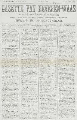 Gazette van Beveren-Waas 11/10/1903
