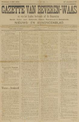Gazette van Beveren-Waas 03/05/1896