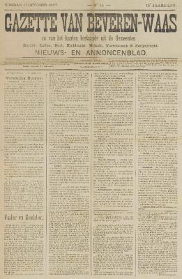Gazette van Beveren-Waas 17/10/1897