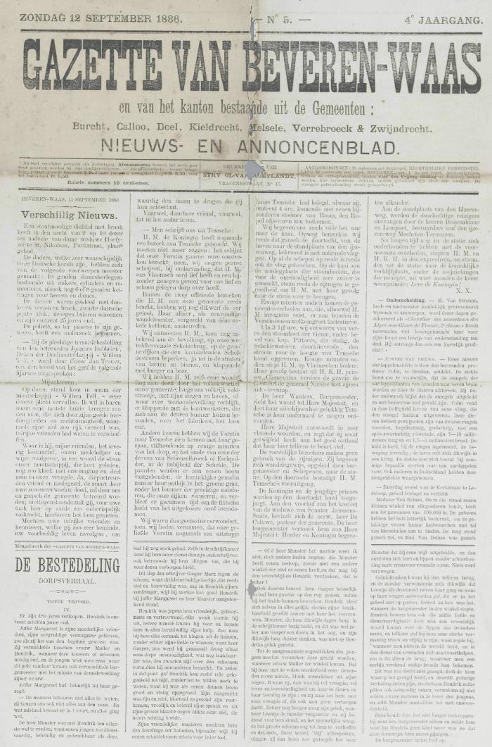 Gazette van Beveren-Waas 12/09/1886