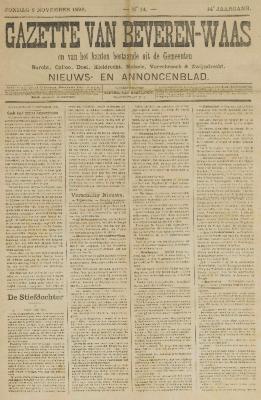 Gazette van Beveren-Waas 08/11/1896