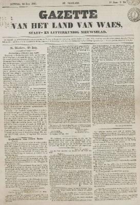 Gazette van het Land van Waes 25/07/1847