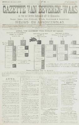 Gazette van Beveren-Waas 20/05/1900
