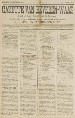 Gazette van Beveren-Waas 06/10/1895