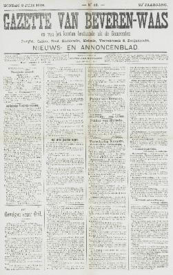 Gazette van Beveren-Waas 03/06/1906