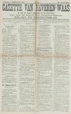 Gazette van Beveren-Waas 09/02/1908