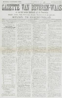 Gazette van Beveren-Waas 04/10/1903