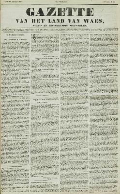 Gazette van het Land van Waes 22/03/1857