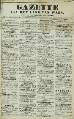 Gazette van het Land van Waes 15/06/1856