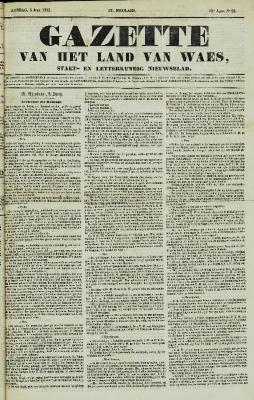 Gazette van het Land van Waes 05/06/1853