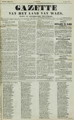 Gazette van het Land van Waes 01/03/1857