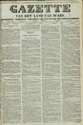 Gazette van het Land van Waes 12/09/1858