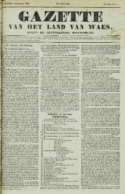 Gazette van het Land van Waes 11/02/1855