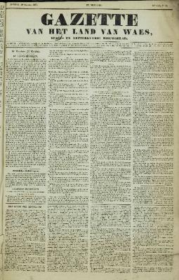 Gazette van het Land van Waes 28/10/1855