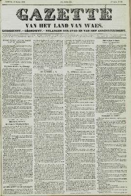 Gazette van het Land van Waes 28/03/1858
