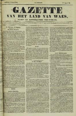 Gazette van het Land van Waes 06/08/1854
