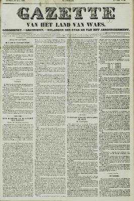Gazette van het Land Van Waes 27/06/1858