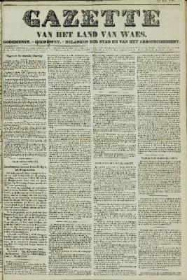 Gazette van het Land van Waes 05/09/1858