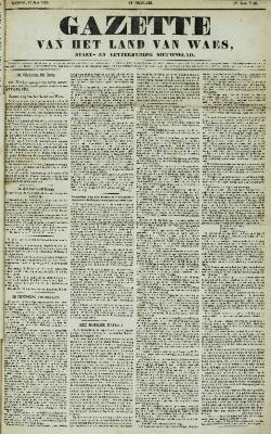 Gazette van het Land van Waes 29/06/1856