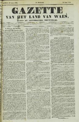 Gazette van het Land van Waes 26/08/1855