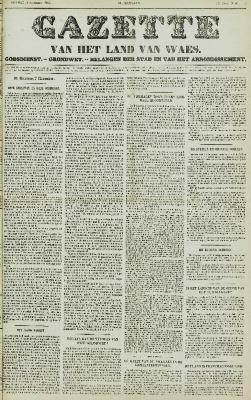 Gazette van het Land van Waes 08/11/1857