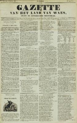 Gazette van het Land van Waes 10/02/1856