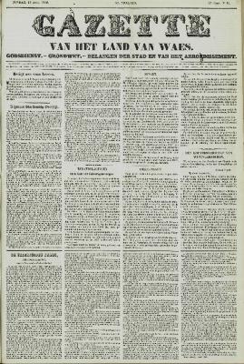 Gazette van het Land van Waes 18/04/1858