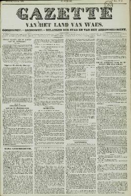 Gazette van het Land van Waes 04/04/1858