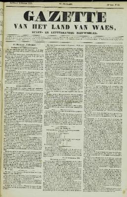 Gazette van het Land van Waes 02/10/1853