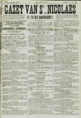 Gazet van St. Nicolaes 16/05/1858