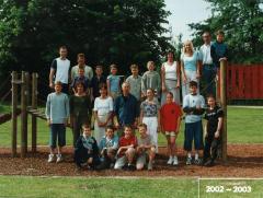 Klasfoto schooljaar 2002-2003