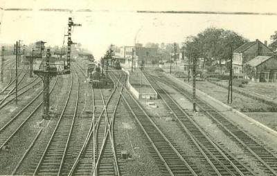 Prentkaart Spoorlijn 57 station Dendermonde