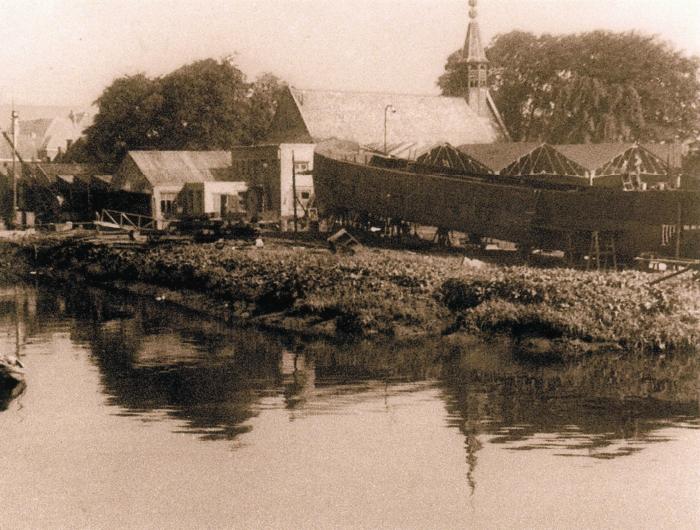 Scheepswerf bij de Durme nabij Tielrode, 1951-2005