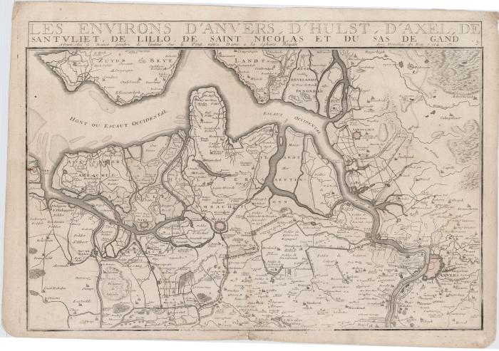 Les environs d'Anvers, d'Hulst, d'Axel, de Santvliet, de Lillo, de Saint-Nicolas et du Sas de Gand