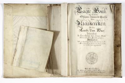 Kaartboek Nieuwkerken, met wijkkaarten, 1726 