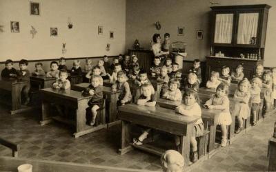 Vrije basisschool kleuterklas 1961
