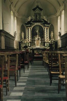 Interieur van de Sint-Laurentiuskerk in Verrebroek