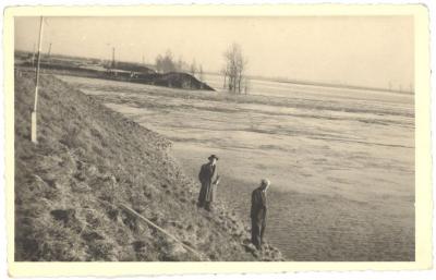 Overstroomde polder