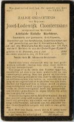 Bidprentje, Cloostermans Jozef-Lodewijk
