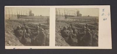 Stereobeeld Gustaaf Drossens, Fort van Knocke: mitraljeus (1916)