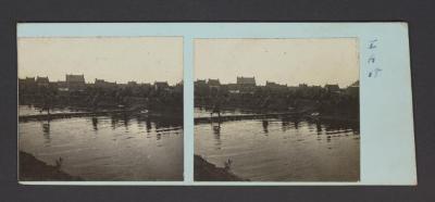 Stereobeeld Gustaaf Drossens, Rousbrugge: het overtrekken eener rivier (oefening mei 1917)